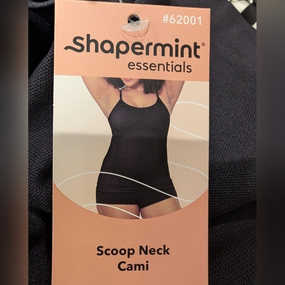 Shapermint Essentials All Day Every Day Scoop Neck Cami black 3XL fits 0x-1x - Picture 4 of 11